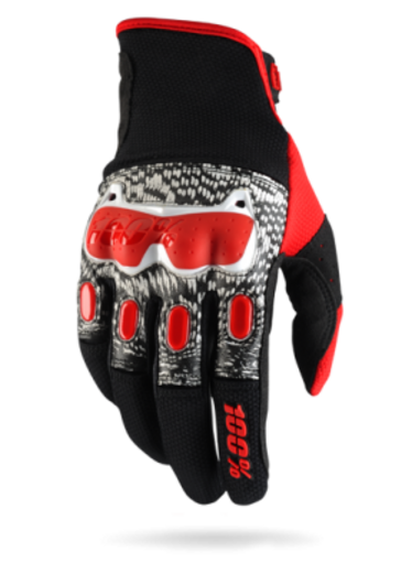 Мотоперчатки 100% Derestricted Glove Black/White/Red M (10007-003-11) pitbikemarket.ru