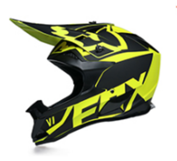 Шлем кроссовый 166 "Fox" flow yellow/black M pitbikemarket.ru