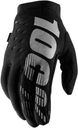 Мотоперчатки подростковые 100% Brisker Youth Glove Black/Grey  S (10016-057-04) pitbikemarket.ru