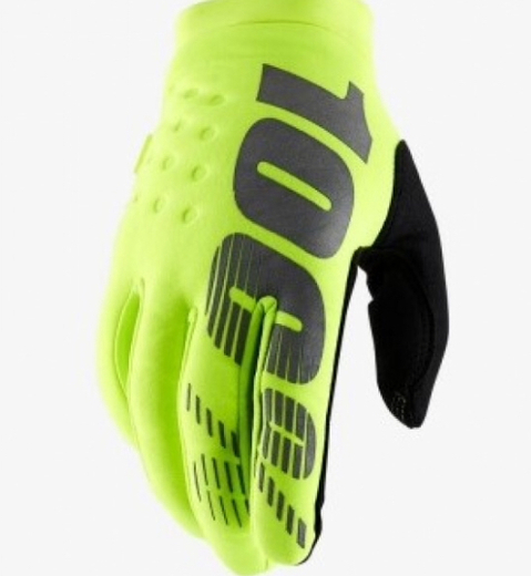 Мотоперчатки 100% Brisker Glove Fluo Yellow, M, 2020 (10016-004-11) pitbikemarket.ru