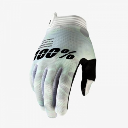 Мотоперчатки 100% ITrack Glove White Camo L (10015-085-12) pitbikemarket.ru