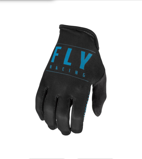 Перчатки FLY RACING MEDIA черные/синие (2021)  8 pitbikemarket.ru