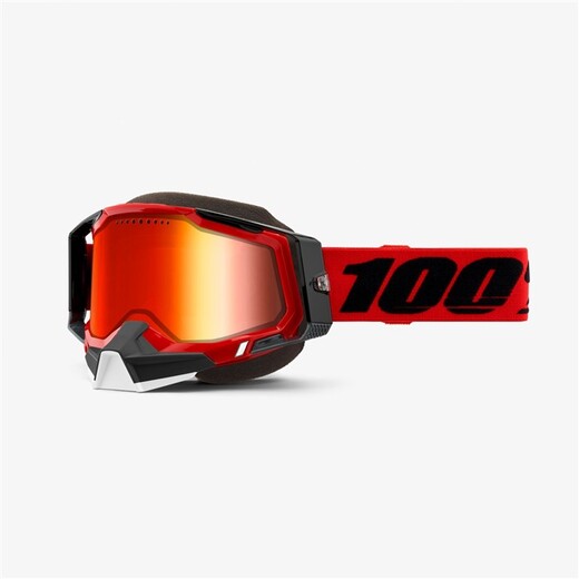 Очки 100% Racecraft 2 Snowmobile Goggle Red / Mirror Red Lens (50122-651-03) pitbikemarket.ru