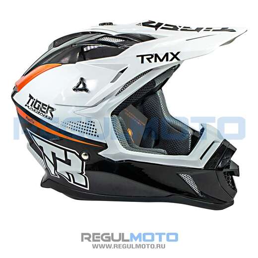 Шлем Kioshi TR кроссовый (H637) (Белый/ черный/ красный, L, 111555-2) pitbikemarket.ru