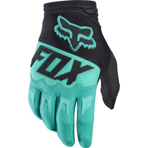 Перчатки Fox Dirtpow turquoise/black L pitbikemarket.ru