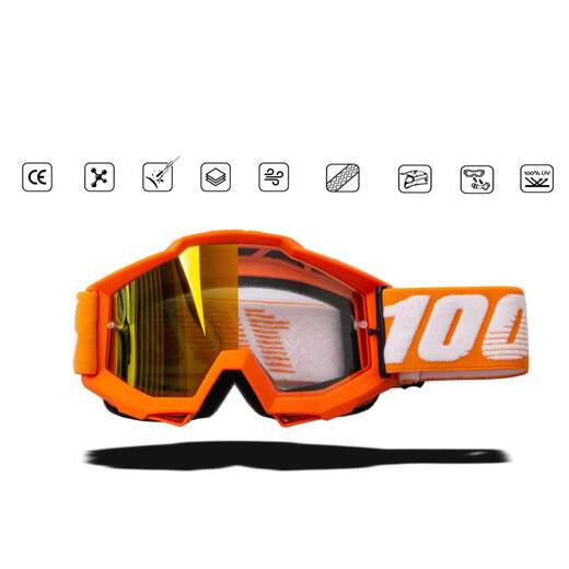 Очки мотокросс 100% #07 orange frame pitbikemarket.ru
