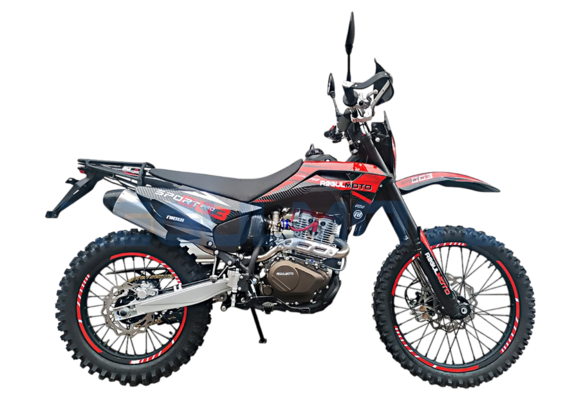 Мотоцикл Regulmoto Sport-003 PR PRO 300 (4 valves) 6 передач (Черный/красный) ПТС pitbikemarket.ru