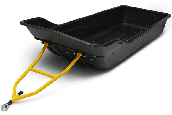 Сани волокуши с обвязкой, полозьями и отбойником Тайга-2300 (2500x860x490) для снегохода, мотобуксировщика, рыбалки, охоты. Ширина дна 550. pitbikemarket.ru