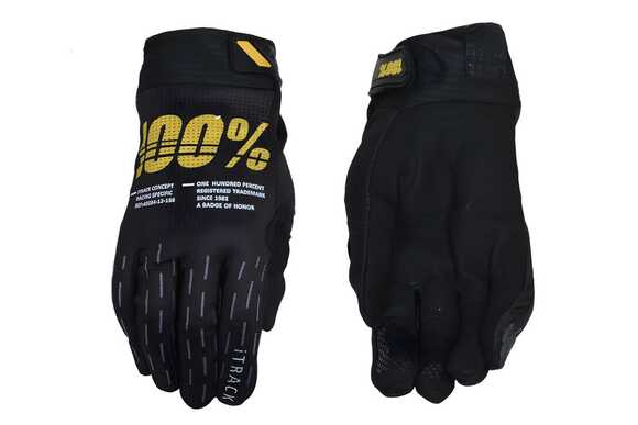 Перчатки мото 100% №12 black (L) мотокросс pitbikemarket.ru