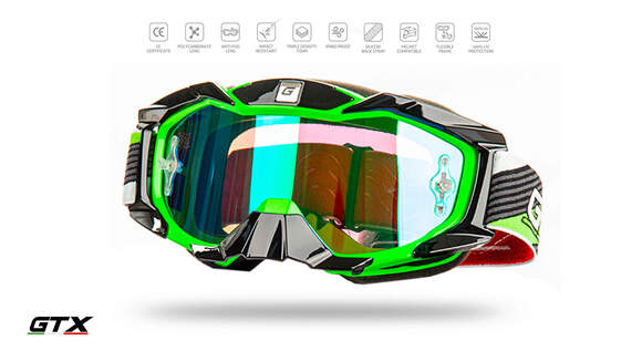 Очки для мотокросса Nenki mirr/green pitbikemarket.ru